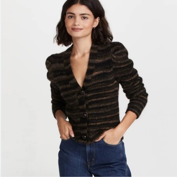 Veronica Beard Embry Alpaca Space Dye Cardigan Sweater - Picture 1 of 10